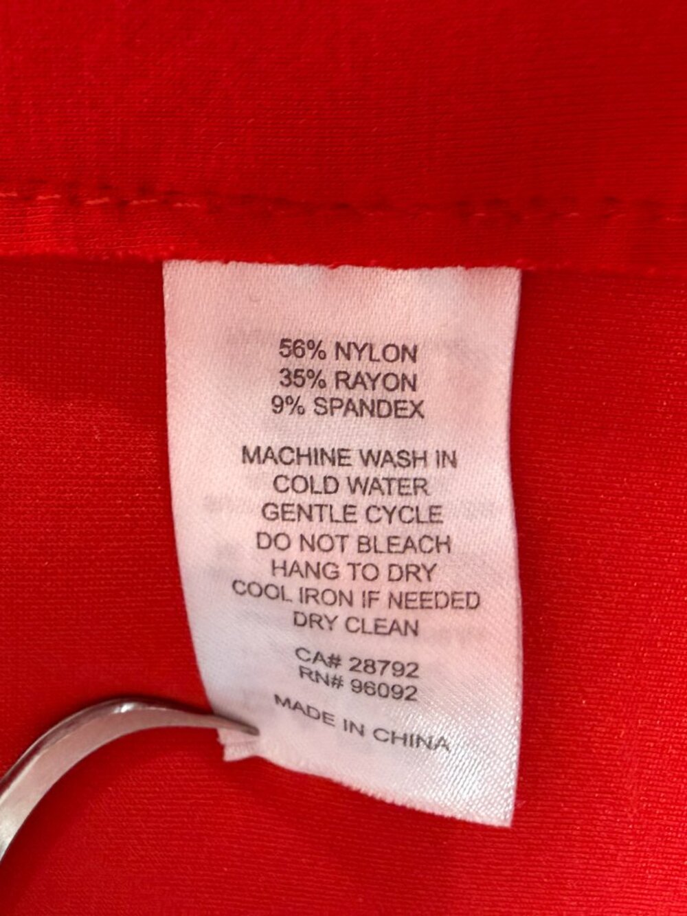Carolina Belle Montreal Blazer Coat Women Size L Red Long Stretch Snap Closure - Picture 12 of 16